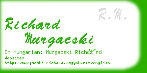 richard murgacski business card